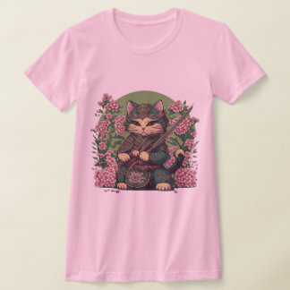 Samurai Cat Cute Cat Ninja T Shirt