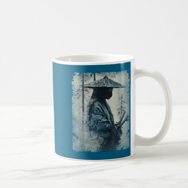 Samurai Cat Japanese Art Anime Men Women Kids Grap Kaffemugg (Höger)