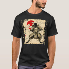 Samurai Cat Japansk cat Warrior animcat Japane T Shirt