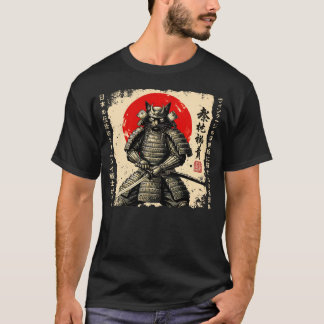 Samurai Cat Japansk cat Warrior animcat Japane T Shirt