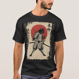 Samurai Cat Japansk cat Warrior animcat Japane T Shirt