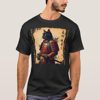 Samurai Cat Japansk cat Warrior animcat Japane T Shirt