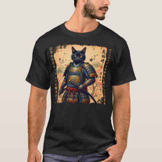Samurai Cat Japansk cat Warrior animcat Japane T Shirt