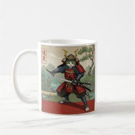Samurai Cat Kaffemugg