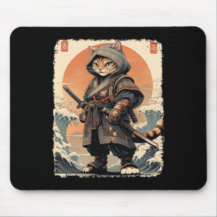 Samurai Cat Katana Fullt Gear Warrior Fighter Japa Musmatta