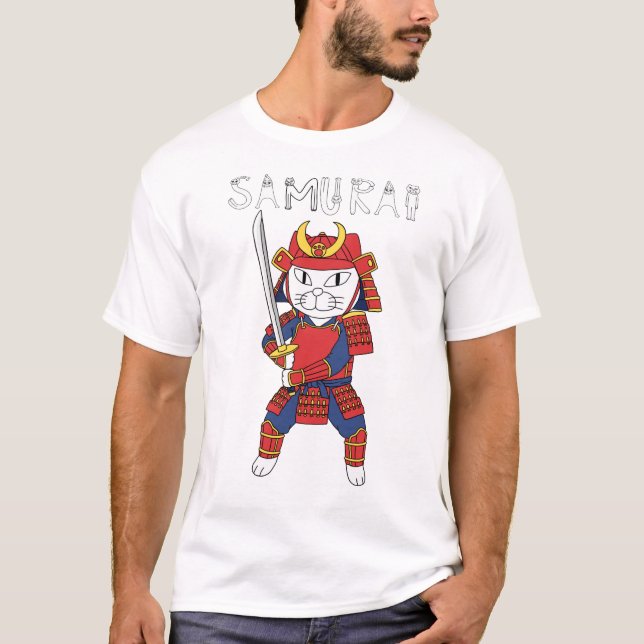 SAMURAI CAT T SHIRT (Framsida)