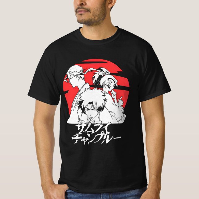 Samurai Champloo Anime T Shirt (Framsida)