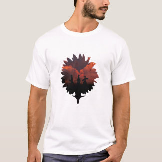 Samurai Champloo Mugen Jin och Fuu Solros i T Shirt