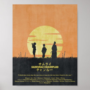Samurai Champloo Sol Stiga upp Poster