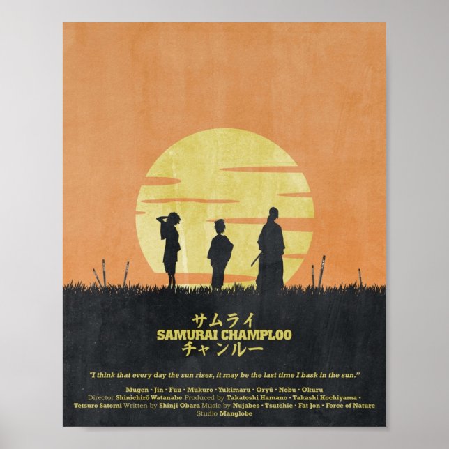 Samurai Champloo Sol Stiga upp Poster (Framsidan)