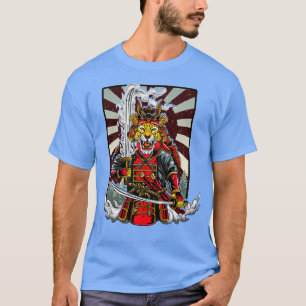 Samurai Cheetah Warrior Japan T Shirt