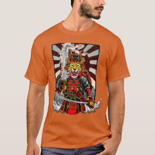 Samurai Cheetah Warrior Japan T Shirt