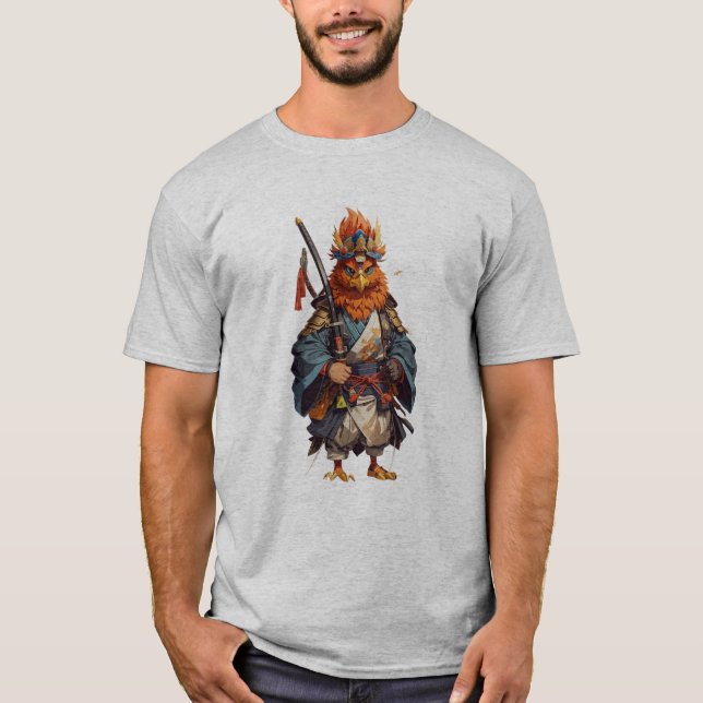 Samurai Chicken T Shirt (Framsida)