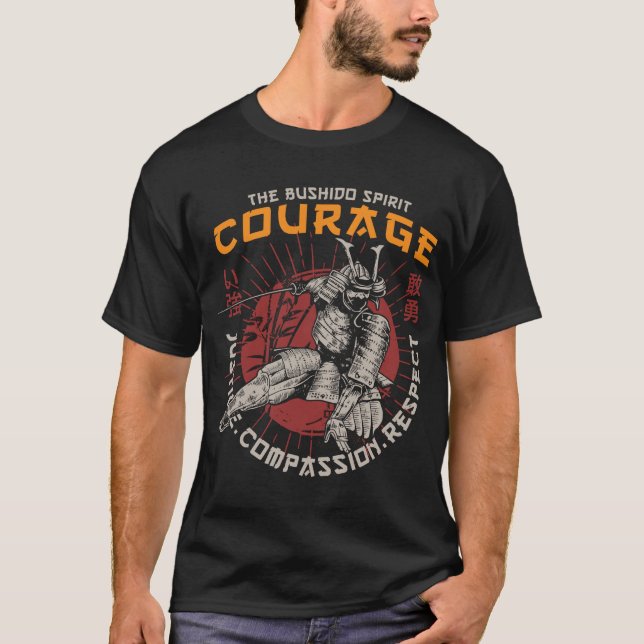Samurai Courage T Shirt (Framsida)