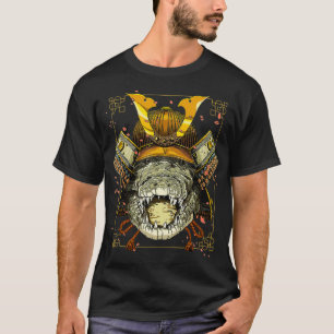 Samurai Crokodile Warrior Samurai Älskare Women Ma T Shirt