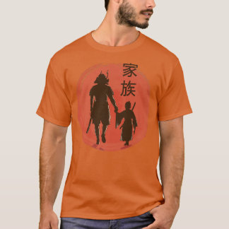 Samurai Dad And Son Family Japanese Traditional Cu T Shirt