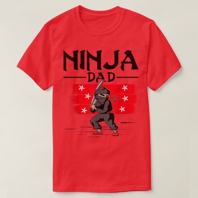 Samurai - Far Ninja Pappa T-Shirt Copy (2) (Design framsida)