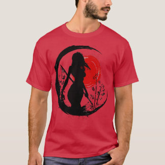 Samurai Female Silhouette T Shirt