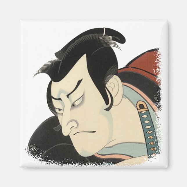 Samurai - fetstil magnet (Framsidan)