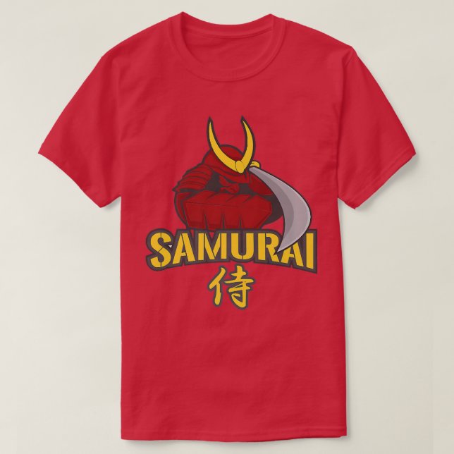 Samurai Fighter Sword (2) T Shirt (Design framsida)
