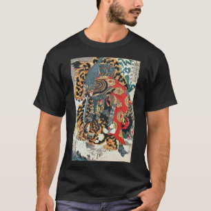 Samurai Fighting a Tiger, Kuniyoshi, Ukiyo-e T Shirt