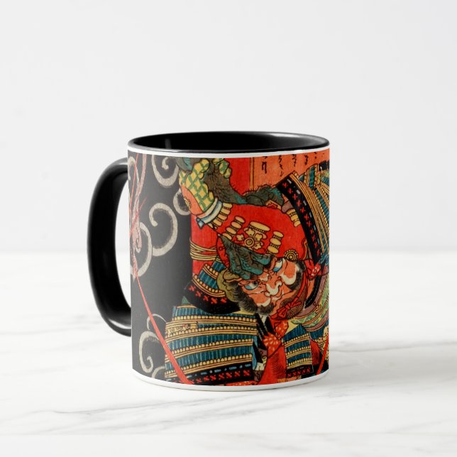 SAMURAI FIGHTING MONSTER MUGG (Framsida vänster)
