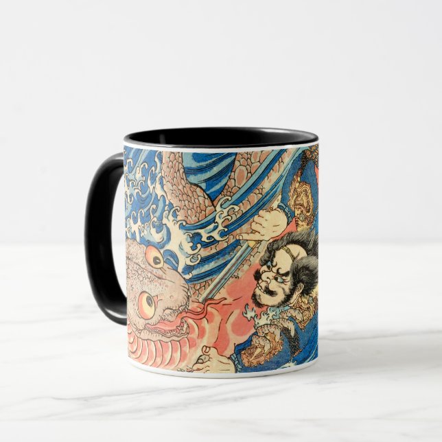SAMURAI FIGHTING MONSTER MUGG (Framsida vänster)