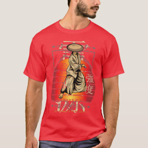 Samurai Figurine Strength Power Peace Vintage Japa T Shirt