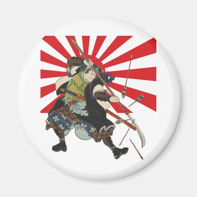Samurai Flagga Magnet (Framsidan)