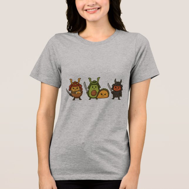 Samurai Food Warriors T Shirt (Framsida)