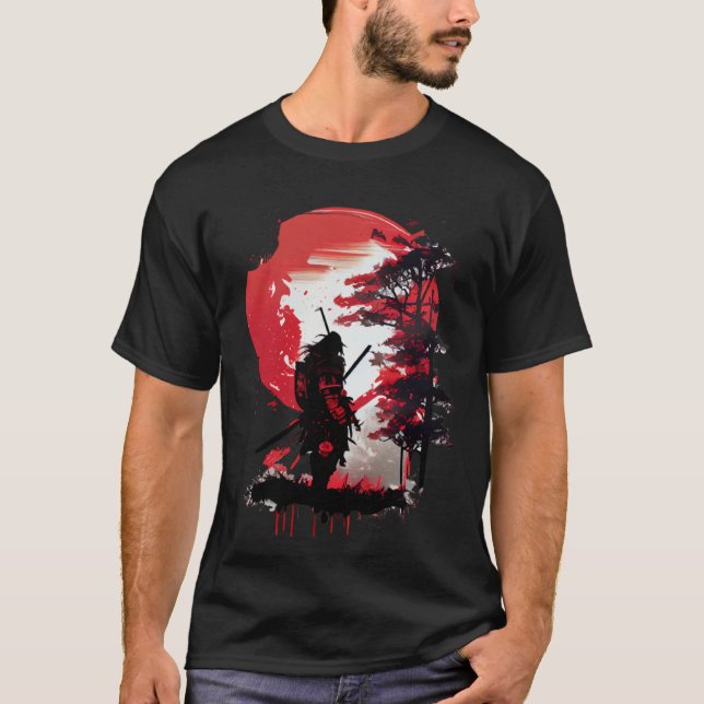 Samurai for Men & Women  Ronin T Shirt (Framsida)