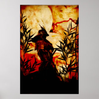 Samurai före strid poster