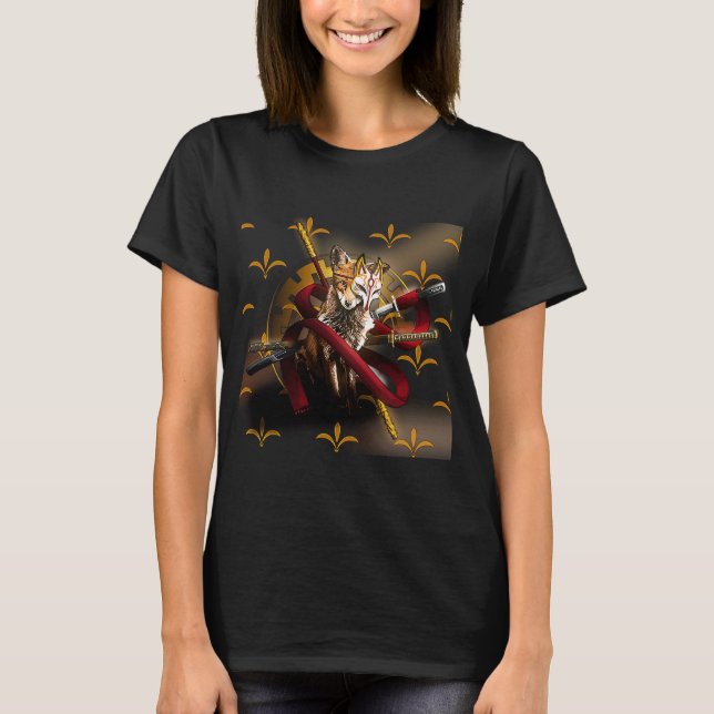Samurai Fox T Shirt (Framsida)