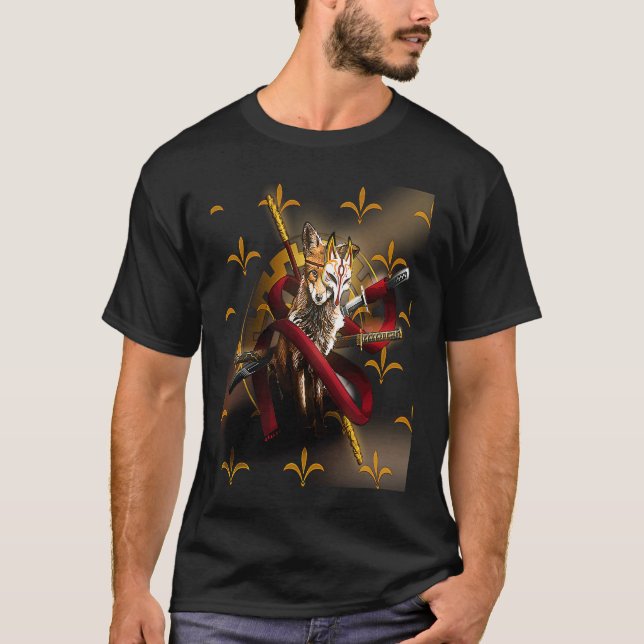 Samurai Fox T Shirt (Framsida)