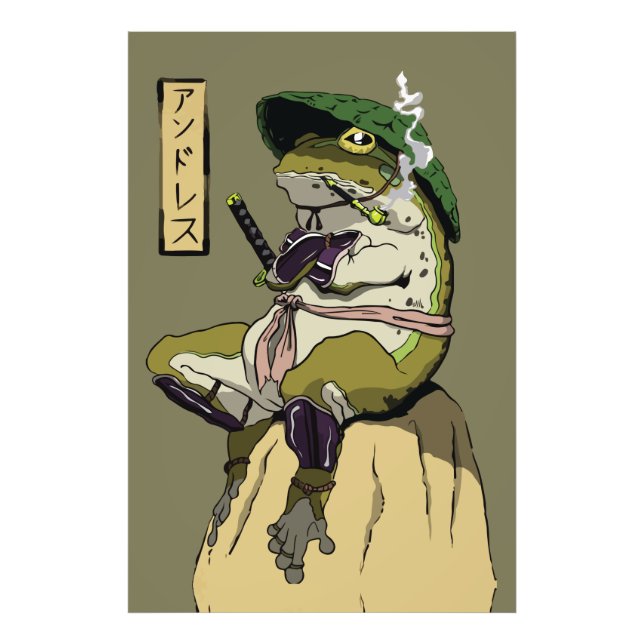Samurai Frog: Lotus väktare Fototryck (Framsidan)
