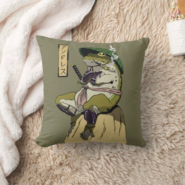 Samurai Frog: Lotus väktare Kudde (Filt)