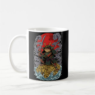 Samurai Frog of Fortune – Mythical Warrior Art Kaffemugg