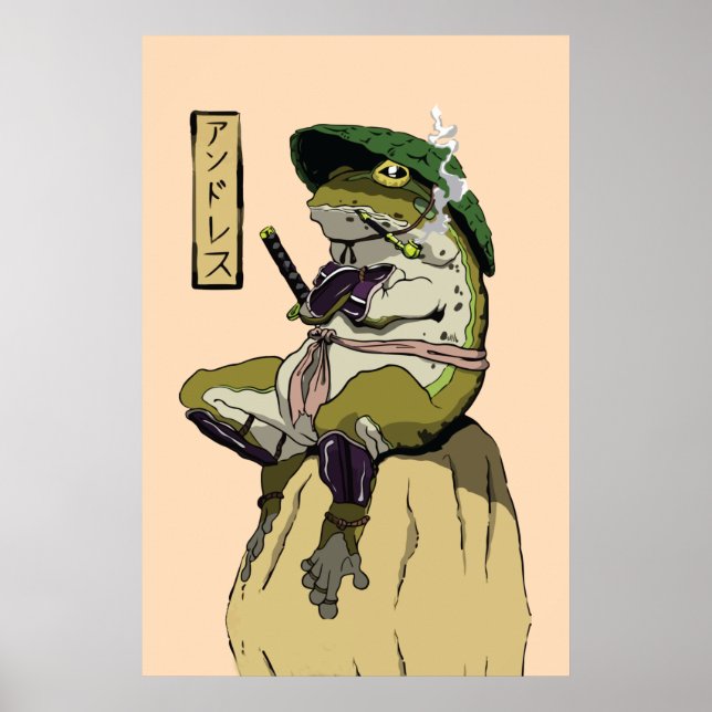 Samurai Frog Poster (Framsidan)