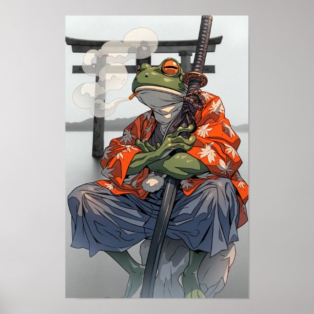Samurai Frog Poster (Framsidan)