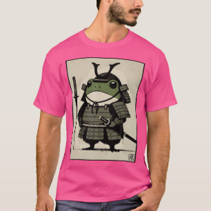 Samurai Frog Ukiyo-E Warrior Art T Shirt