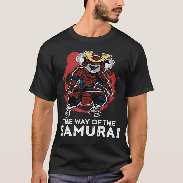 Samurai Funny Samurai Koala Warrior Japan T Shirt (Framsida)