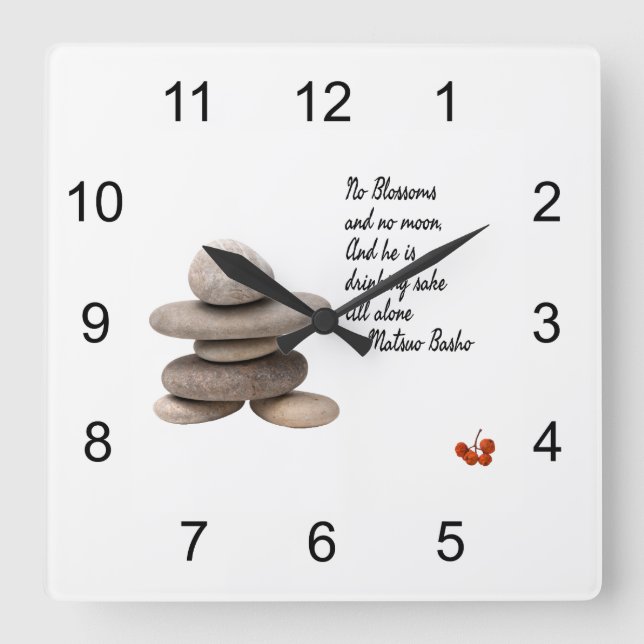 Samurai Fyrkantig Klocka (Framsida)