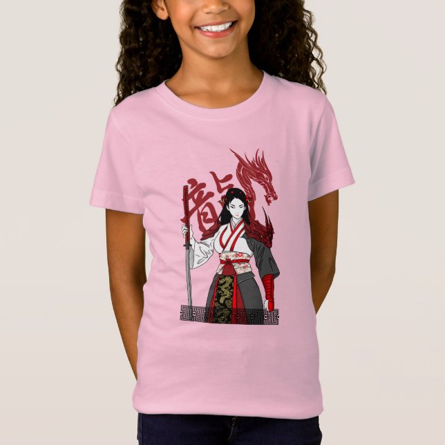 Samurai Geisha T Shirt (Framsida)