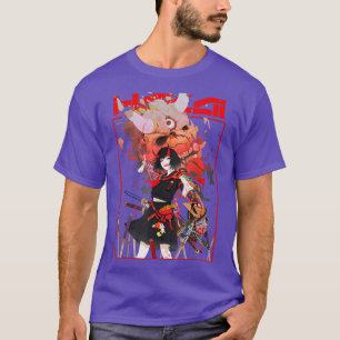 Samurai Girl Aesthetic Japan Girl Warrior Demon T Shirt