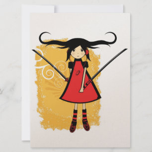 Samurai Girl Card