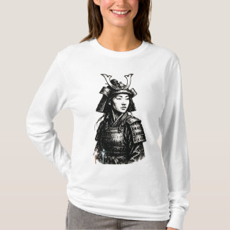 Samurai Girl street art T Shirt
