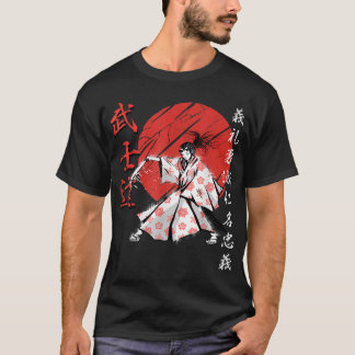 Samurai Girl Warrior Woman Bushido Code Japan T Shirt