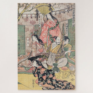 Samurai Hideyoshi och Wives Kitagawa Utamaro coola Pussel