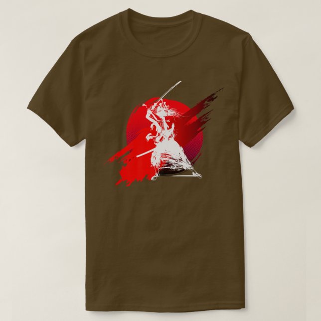 Samurai I japanska Fighter I Martial Arts Samurai T Shirt (Design framsida)