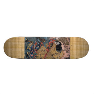 Samurai i kamouflage skateboard bräda 21,5 cm